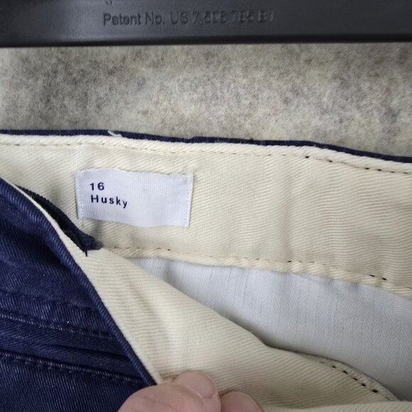 Gap Kids Husky 16 Navy Blue Chinos Pants Boys Cotton Blend - Picture 4 of 6